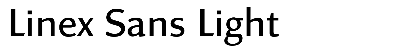 Linex Sans Light